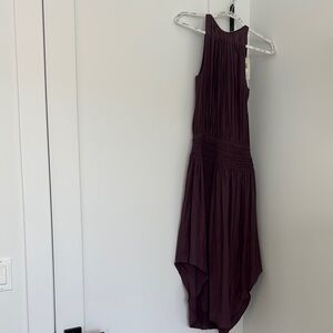Elegant Purple Sleeveless Dress